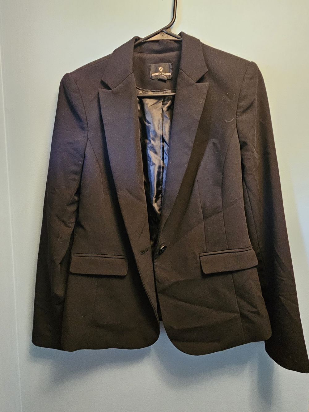 Worthington Black Single-Button Blazer
